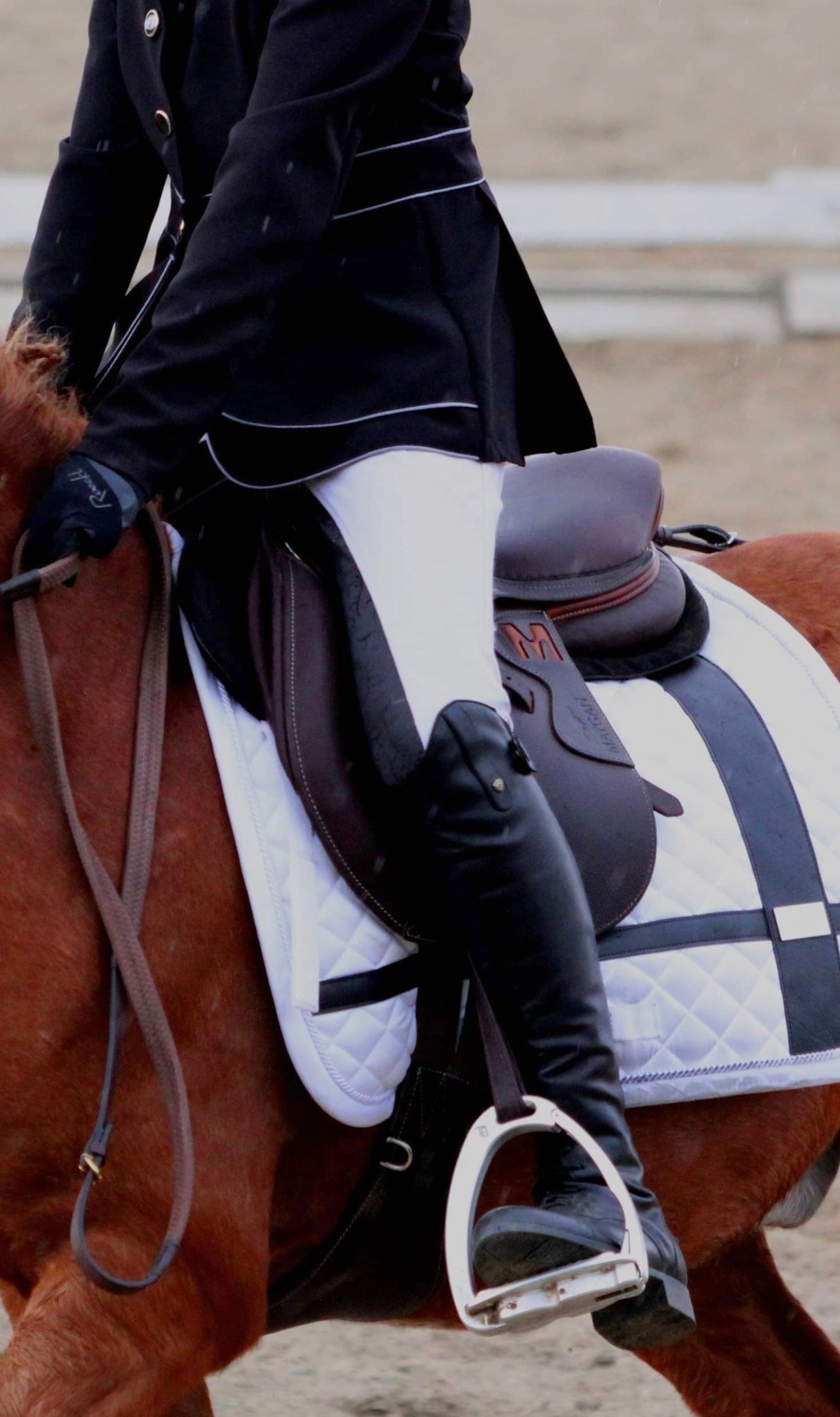 MAYGAN grained obstacle saddle
