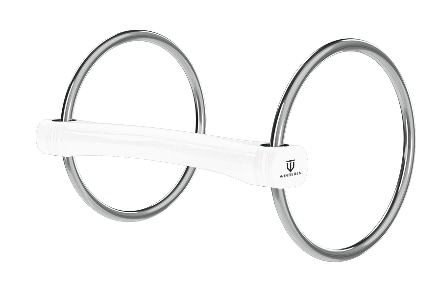 Chantilly bit with large rings (loose ring)